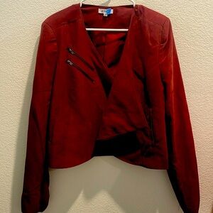 JustFab; suede-like materia;size XL